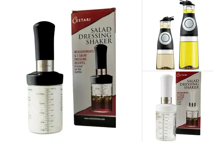 Detailed view of Best Reusable Oil Vinaigrette Bottles With Measurement