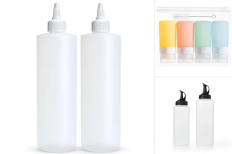 Detailed view of Best reusable squeeze bottles for dressings