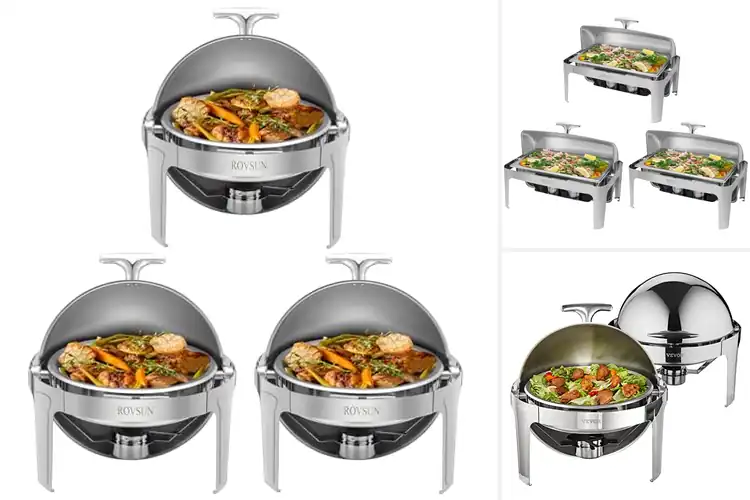 Detailed view of 10 Best Roll-Top Buffet Chafing Dishes for Perfect Warmth & Style