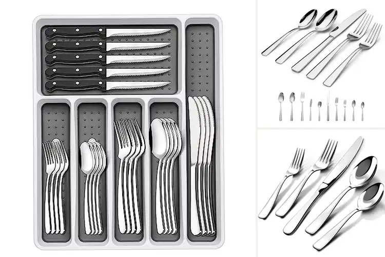Detailed view of Best Rust Proof Silverware Sets