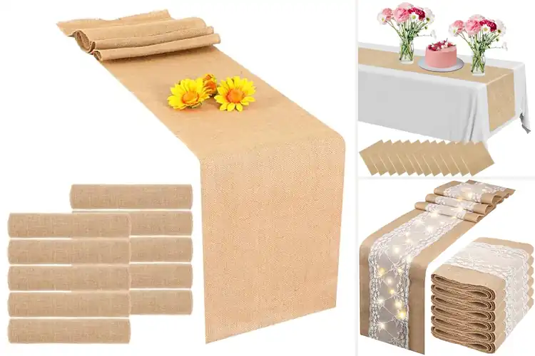 Detailed view of 10 Best Rustic Party Table Runners for Cozy Gatherings