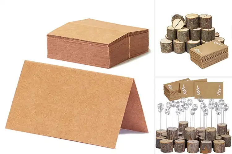 Detailed view of 10 Best Rustic Table Place Cards for a Cozy, Charming Event
