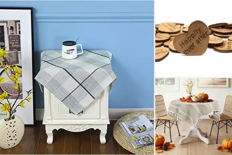 Detailed view of 10 Best Rustic Table Toppers: Warmth & Charm