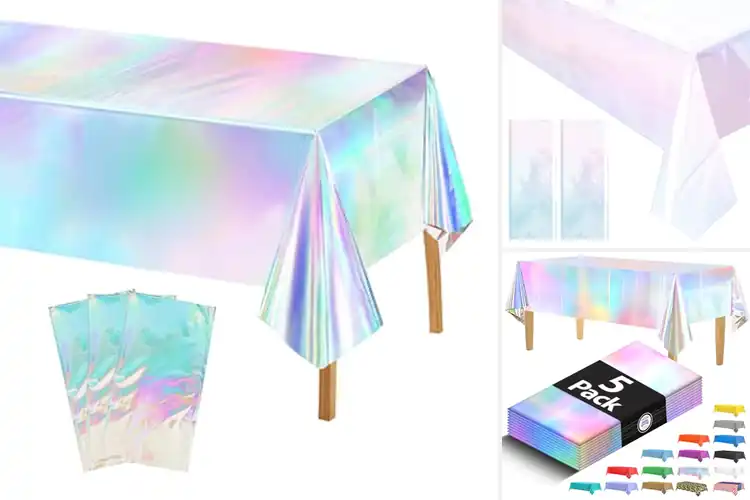 Detailed view of Best Shiny Party Tablecloths