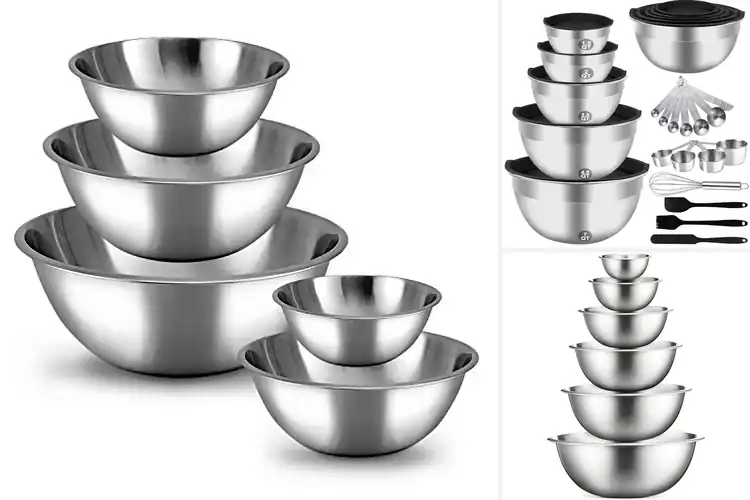 Detailed view of Best Stainless Steel Bowls Sets