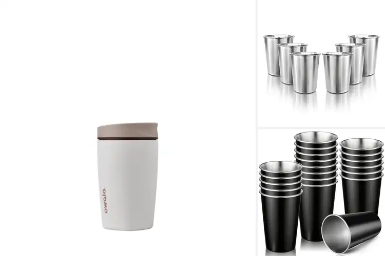 Detailed view of 10 Best Stainless Steel Cups: Hot, Stackable, Fun for Kids