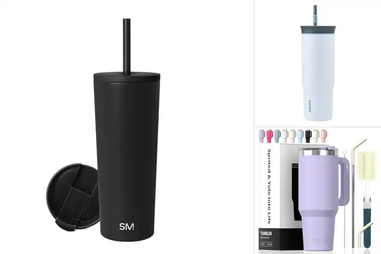 Detailed view of Best Stainless Steel Straw Tumbler