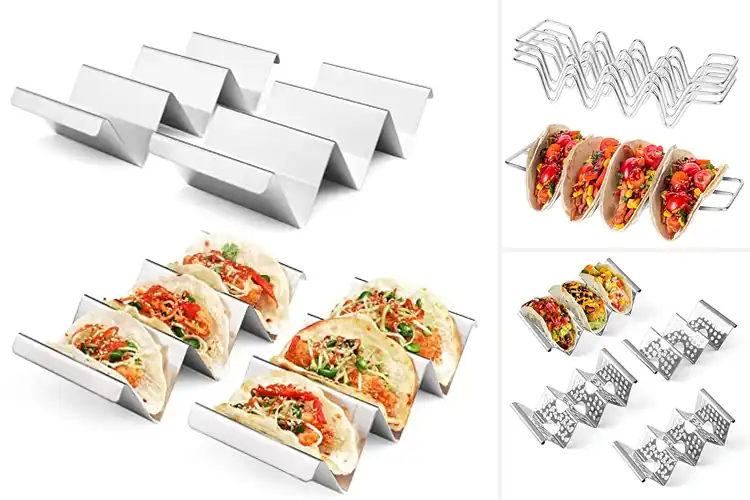 Detailed view of Best Stainless Steel Taco Racks 304