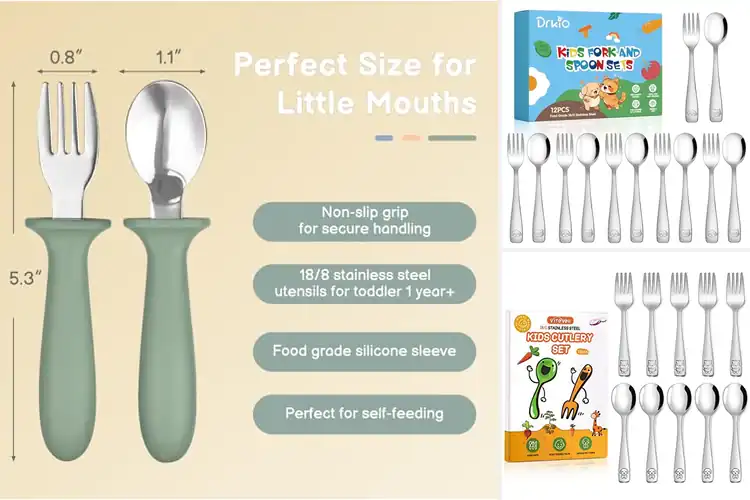 Detailed view of 10 Best Stainless Steel Toddler Utensils: Fun, Safe Meals