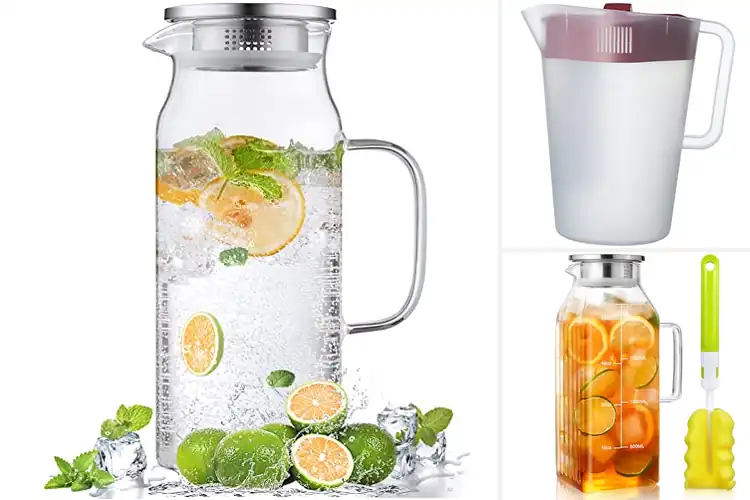 Detailed view of Best Strainer Lid Pitchers: Simplify Your Drink Prep Today