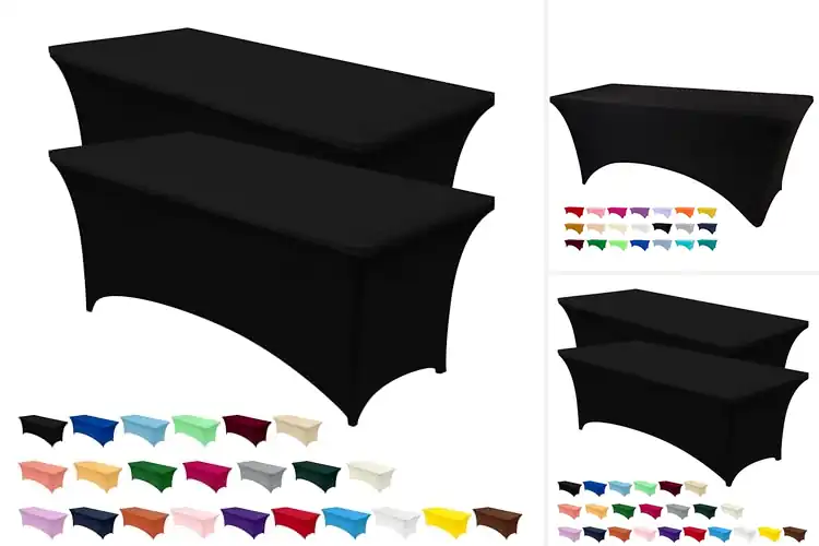 Detailed view of 10 Best Table Covers For Events Stretchy & Wrinkle‑Free