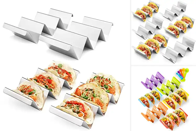 Detailed view of Best Taco Organizer Racks: Keep Tacos Upright & Mess-Free