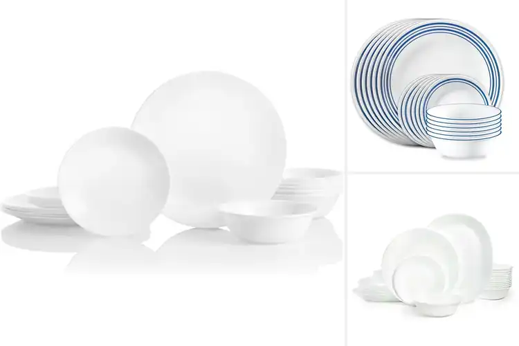 Detailed view of Best Triple Layer Glass Dinnerware Set