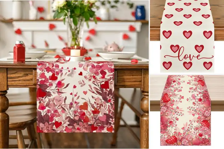 Detailed view of Best Valentine Table Runner Decor