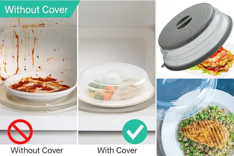 Detailed view of 10 Best Ventilated Microwave Covers for a Spotless Kitchen