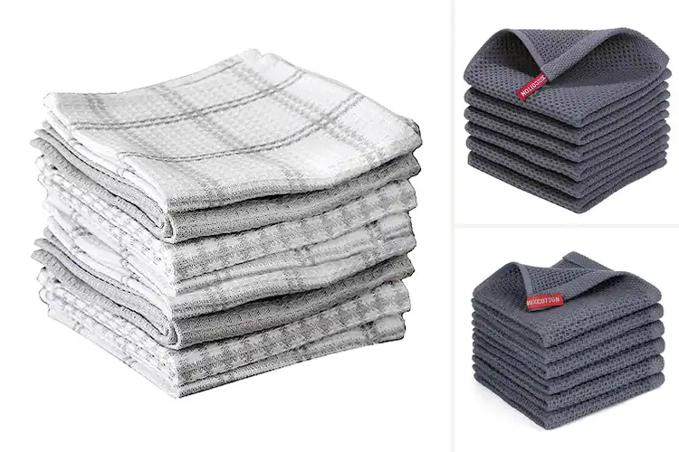 Detailed view of 10 Best Waffle Weave Dish Cloths: Tough on Grime