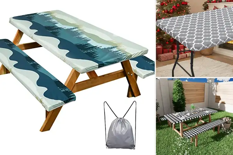 Detailed view of 10 Best Waterproof Picnic Tablecloths That Stay Clean