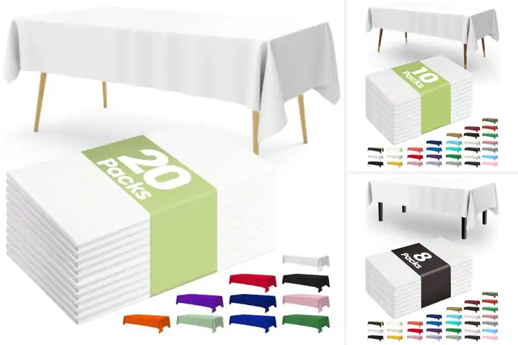 Detailed view of 10 Best Wedding Disposable Tablecloths