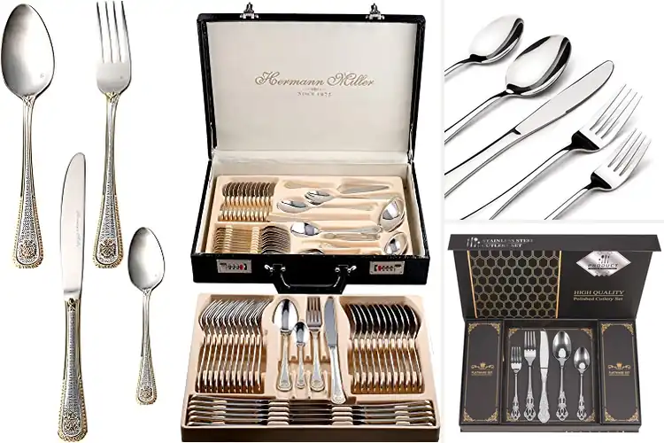 Detailed view of Best Wedding Gift Silverware Set