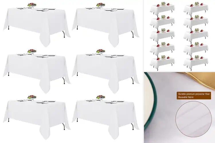 Detailed view of 10 Best Wedding Tablecloths to Elevate Your Celebration