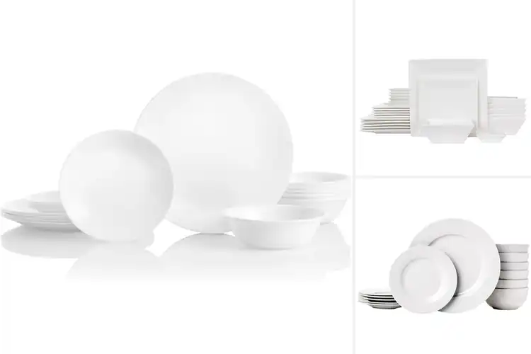 Detailed view of Best White Classic Dinnerware Set