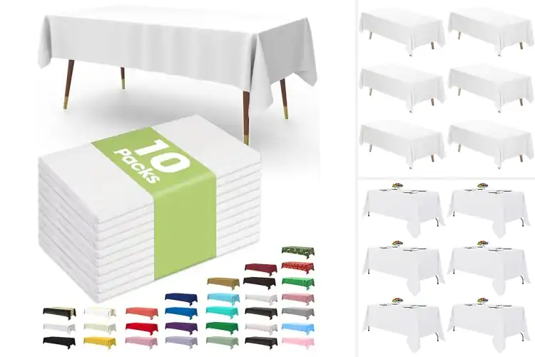 Detailed view of 10 Best White Tablecloths for Elegant, Stain‑Proof Dining