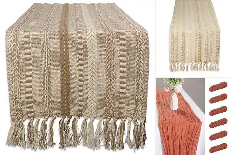 Detailed view of Best Wrinkle Texture Table Runner