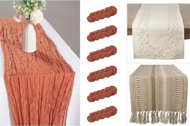 Detailed view of Best WrinkleTexture Table Runner